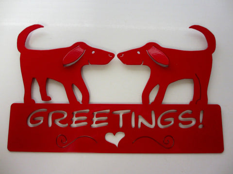 Greetings Porch Sign, Lovers, RETIRING THIS DESIGN, LOW STOCK ON HAND