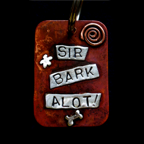 Large Dog Tag - Sir Bark Alot!