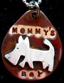 Boys dog 2025 tag necklace