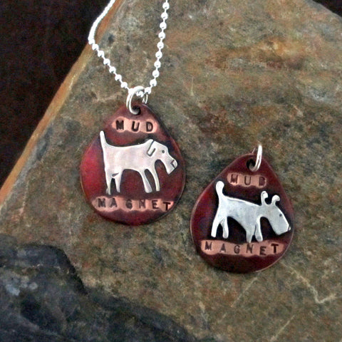 Mud Magnet Dog Tag Necklace