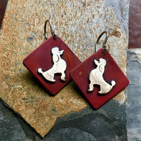 Elvis the Dog Earrings