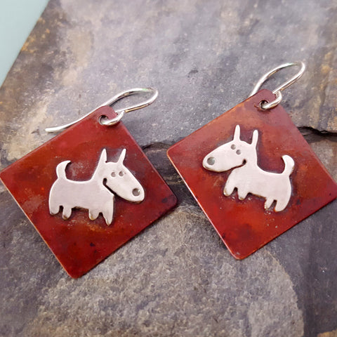 Chester the Dog Earrings