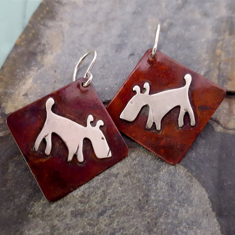 Eddie the Dog Earrings