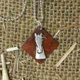 Simply Smokey Horse Necklace