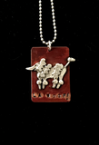 La Woof Poodle Dog Necklace