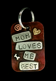 Large Dog Tag - Mom Loves Me Best!