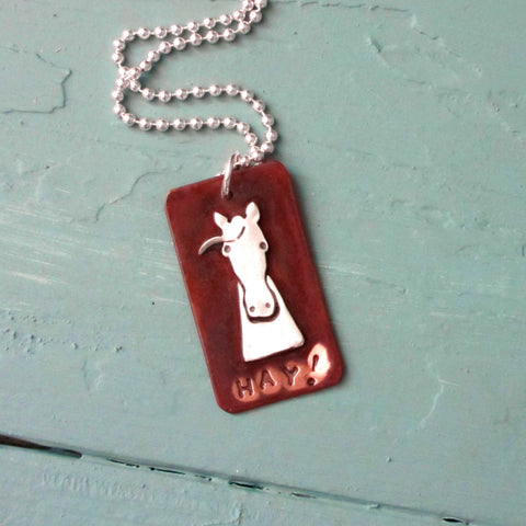 HAY! Horse Necklace