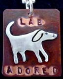 Lab Adored Dog Necklace