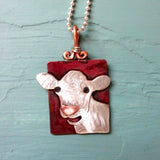 Mooey Bueno Cow Necklace (front)