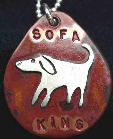 Sofa King Dog Tag Necklace