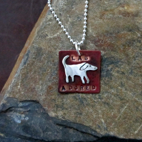 Lab Adored Dog Necklace