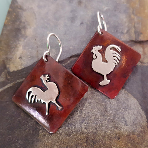 Quite the Pair! Chicken Earrings