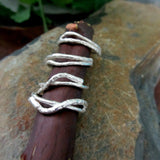 Sterling Silver Twig Rings: Twisty Band (4 sizes)