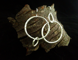 Yin-Yang Twig Hoop Earrings